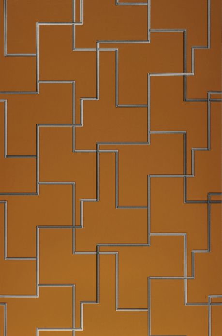 Wallpaper Wallpaper Salvador ochre brown Roll Width