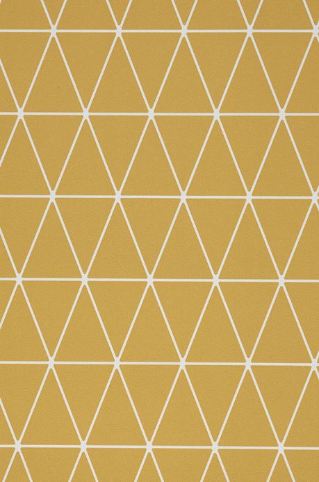 Geometric Wallpaper Wallpaper Svarog ochre yellow A4 Detail