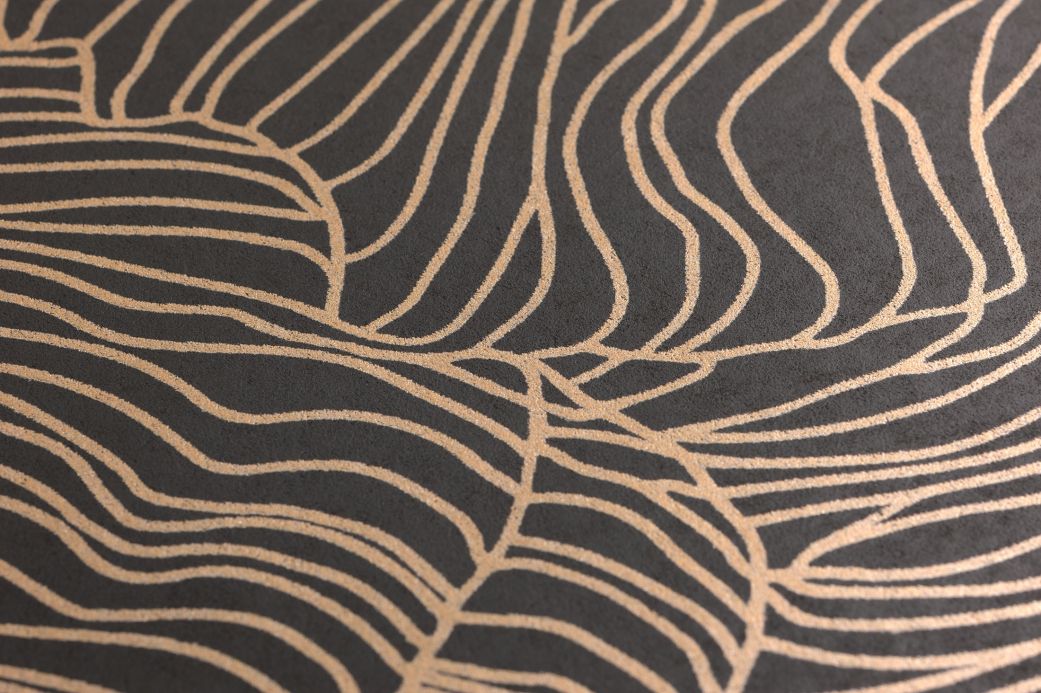 Archiv Wallpaper Coral umbra grey Detail View