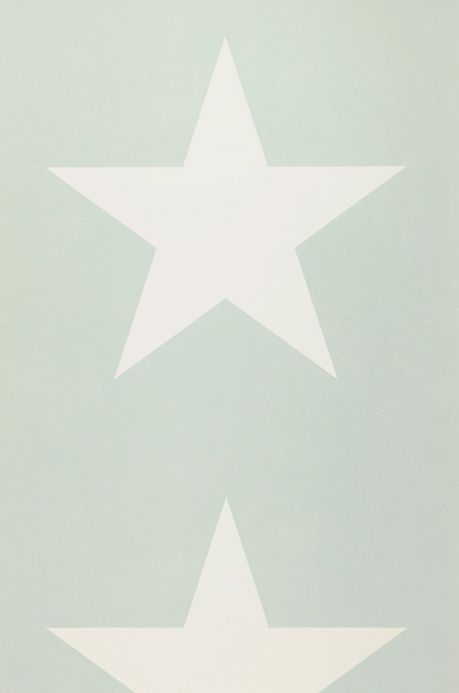 Archiv Papier peint Stars vert menthe pale Largeur de lé