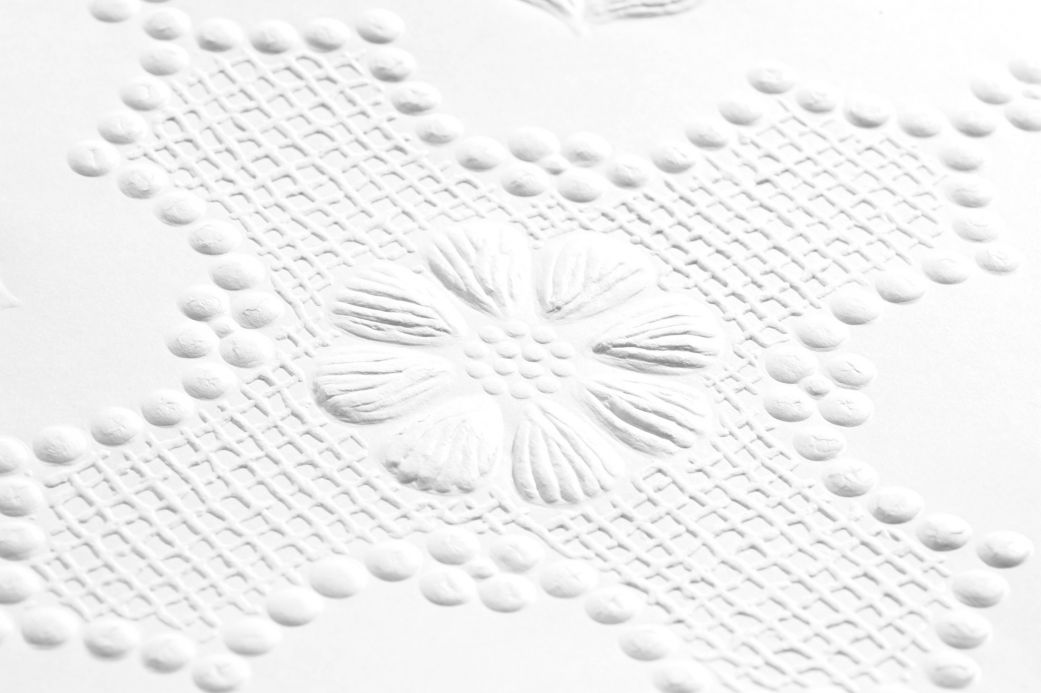 Paper-based Wallpaper Wallpaper Alexander white Detail View