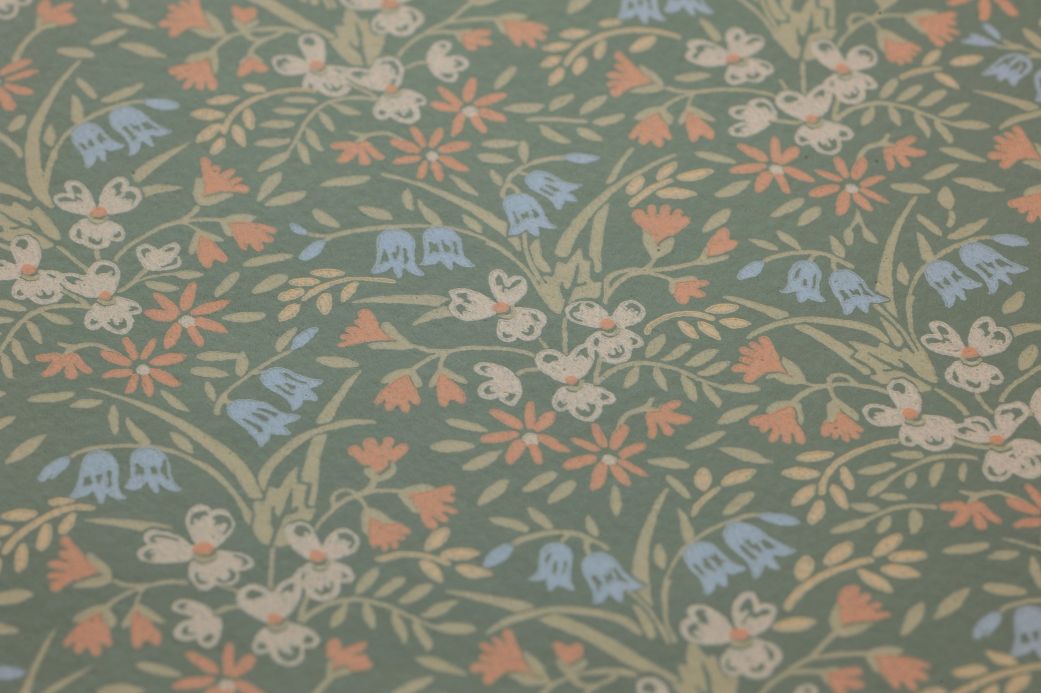 Material Wallpaper Thea pale green Detail View