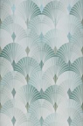 Wallpaper Sabia mint turquoise