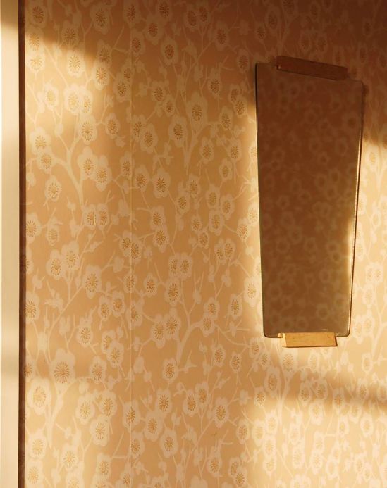 Paper-based Wallpaper Wallpaper Laila light beige Room View