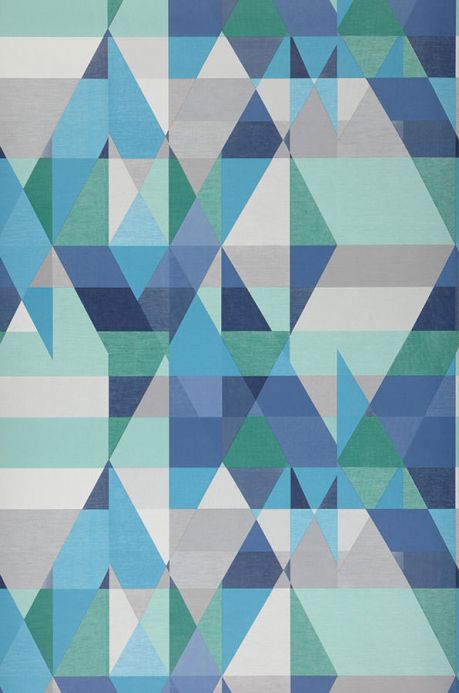 Modern Wallpaper Wallpaper Zewana turquoise blue Roll Width