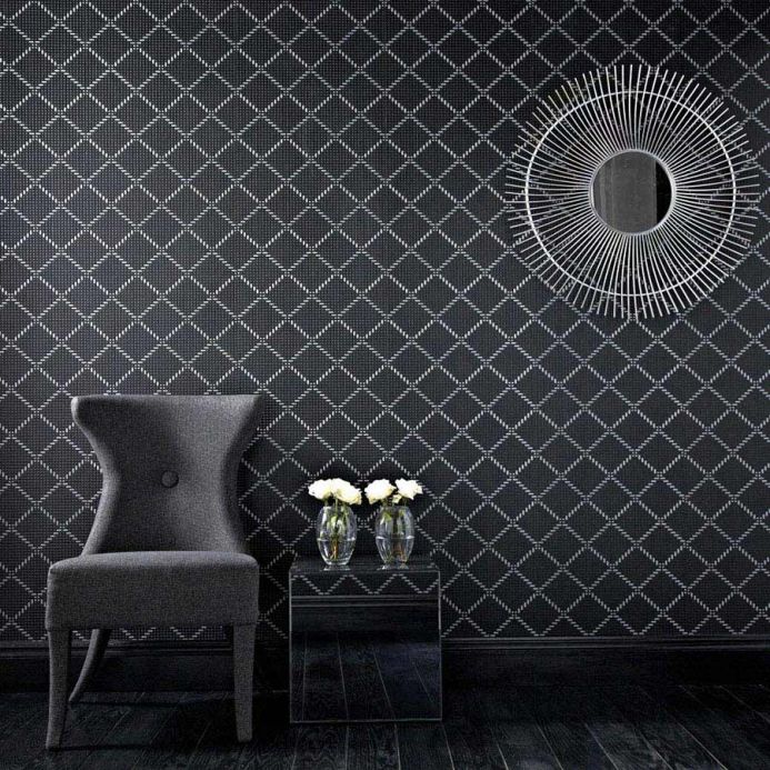 Archiv Wallpaper Keres silver Room View