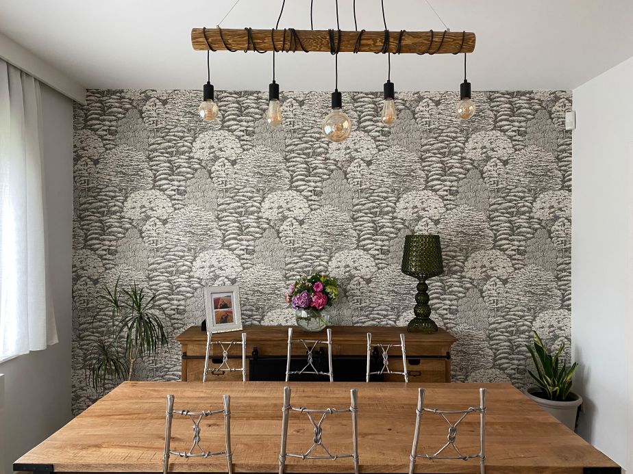 Non-woven Wallpaper Wallpaper Roderik brown grey Room View