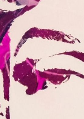 Andy Warhol - Marilyn rosa metálico Amostra