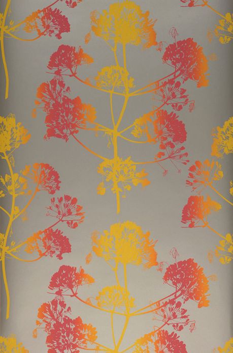 Floral Wallpaper Wallpaper Emorie yellow Roll Width