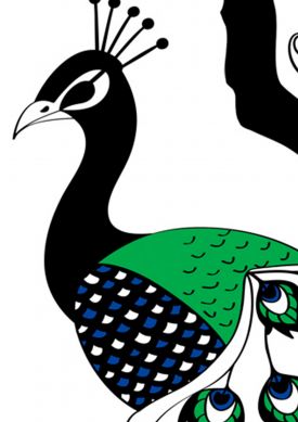 Peacock Grün Muster