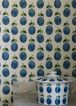 Papel de parede Henriette azul brilhante