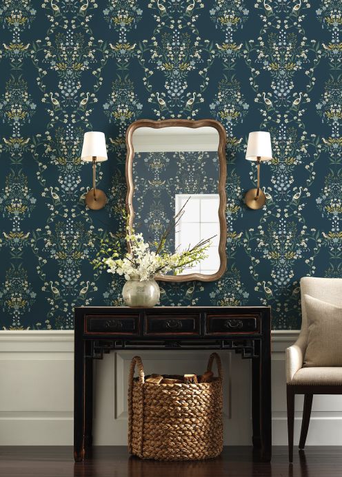 New arrivals! Wallpaper Luxembourg green blue Room View
