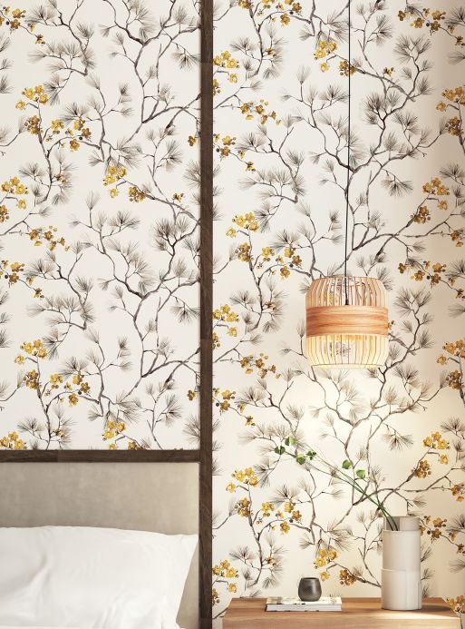 Brown Wallpaper Wallpaper Makino cream Room View