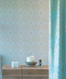 Wallpaper Rosmerta pastel turquoise