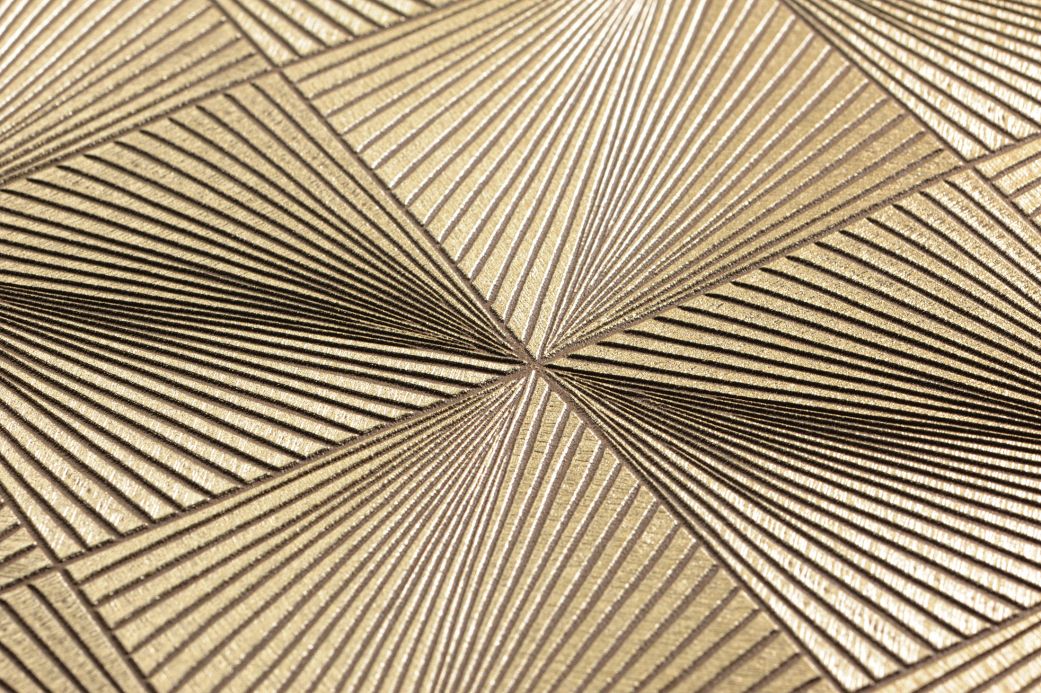 Geometrische Tapeten Tapete Tillas Perlgold Detailansicht