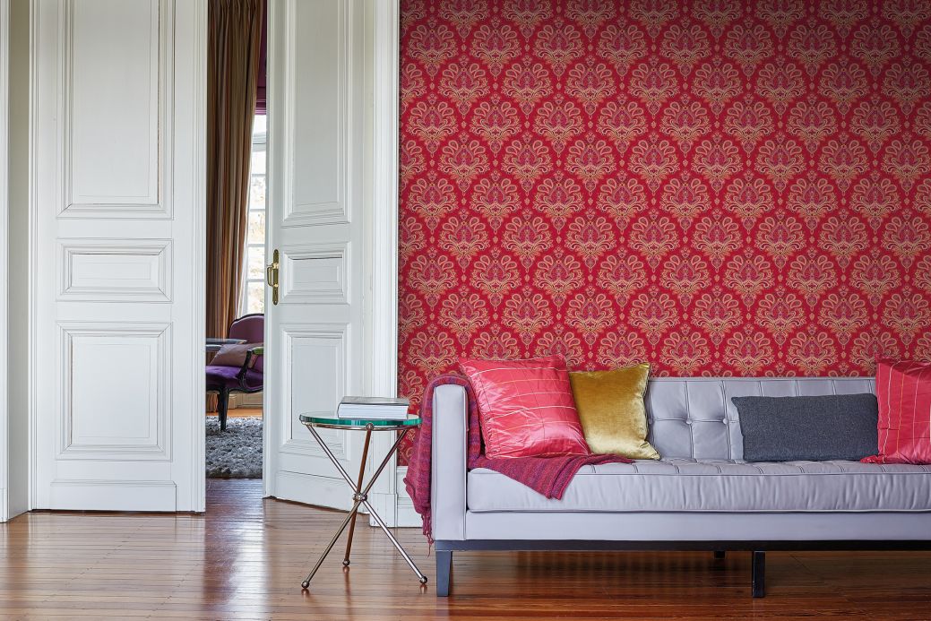 Archiv Wallpaper Adeline red Room View