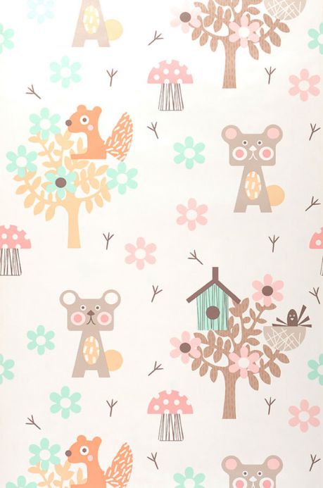 Children’s Wallpaper Wallpaper Pepko orange brown Roll Width