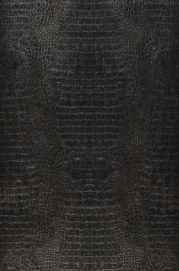 Papel pintado Orinoco Croco negro Bahnbreite