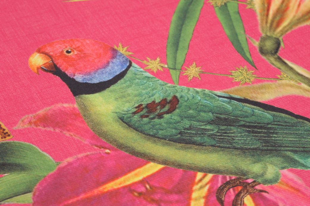 Papier peint avec des animaux Papier peint Mambo rose vif Vue détail