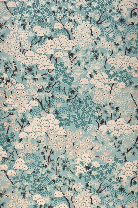 Oriental Wallpaper Wallpaper Pondichery mint turquoise Roll Width