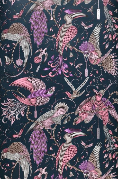 Gastronomy Wallpaper Wallpaper Audubon violet Roll Width