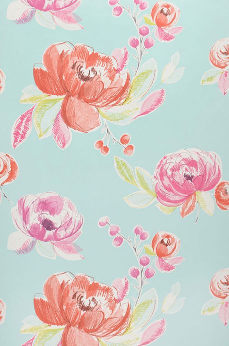 Archiv Wallpaper Seraphine red Roll Width