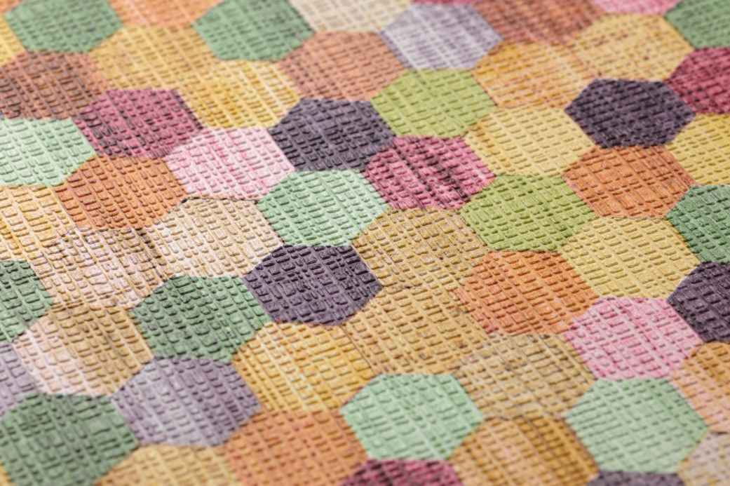Non-woven Wallpaper Wallpaper Calaneo multi-coloured Detail View