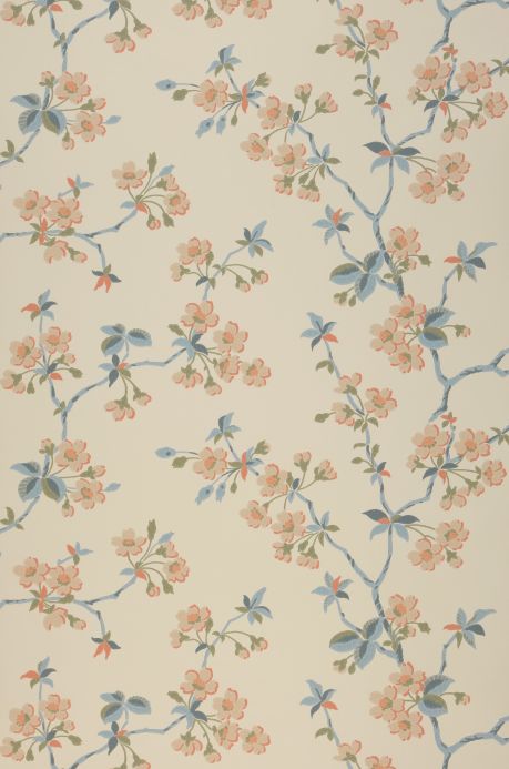 Floral Wallpaper Wallpaper Maja cream Roll Width