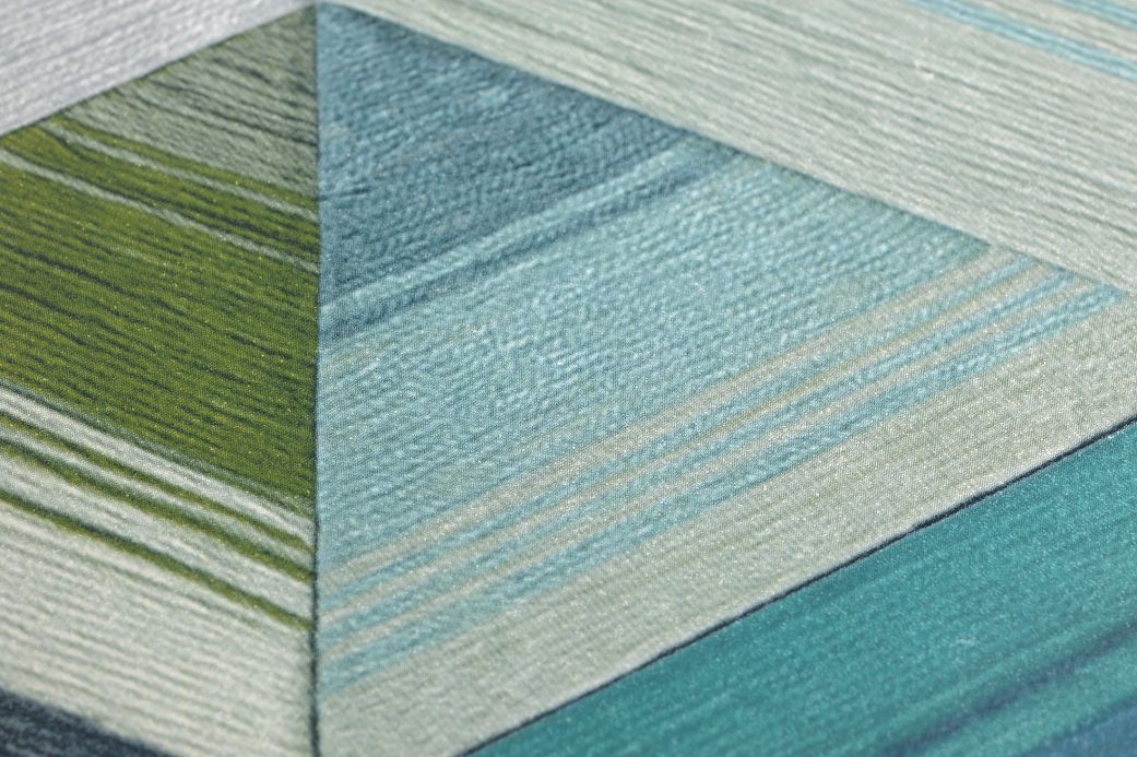 Geometric Wallpaper Wallpaper Nikita mint turquoise Detail View