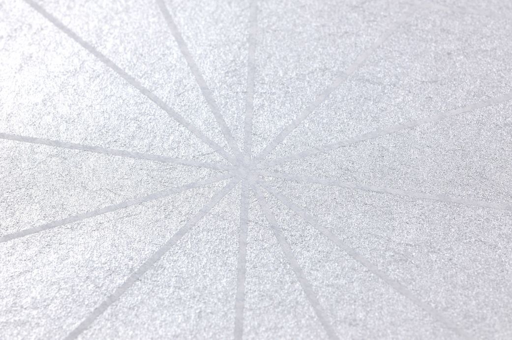 Papel de parede geométrico Papel de parede Morton cinza prateado Ver detalhe