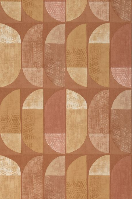 Geometric Wallpaper Wallpaper Juniper ochre Roll Width