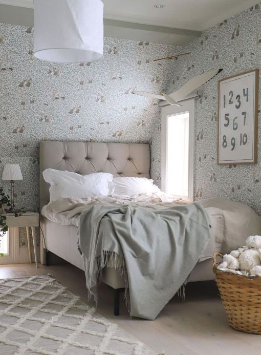 Beige Wallpaper Wallpaper Tamino white Room View