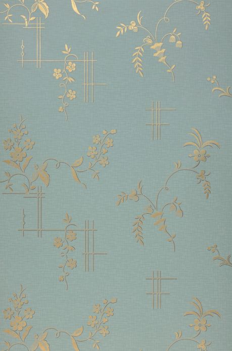 Classic Wallpaper Wallpaper Fiselto light mint turquoise Roll Width