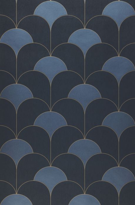 Art Deco Wallpaper Wallpaper Sumba grey blue Roll Width