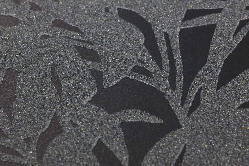 Glasperlen Tapeten Tapete Persephone Schwarz Detailansicht