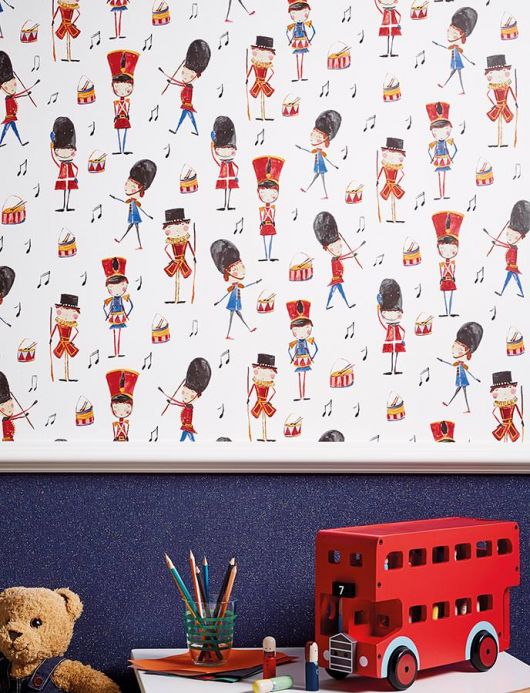 Children’s Wallpaper Wallpaper Clark cream white Room View