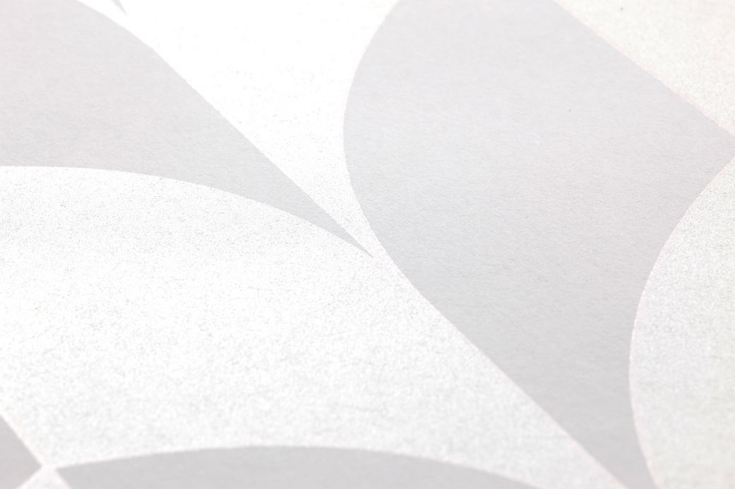 Carta da parati art deco Carta da parati Caprice bianco crema Visuale dettaglio