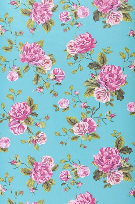 Archiv Wallpaper Isabelle turquoise Roll Width
