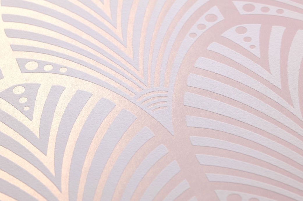 Archiv Wallpaper Lyria pale pink shimmer Detail View