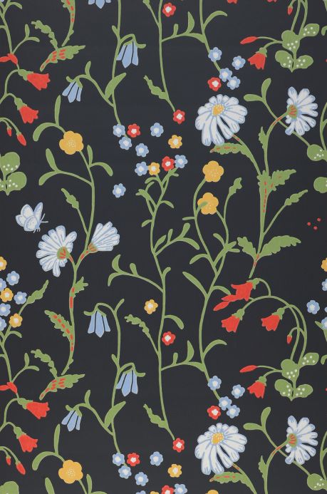 Floral Wallpaper Wallpaper Eilis anthracite Roll Width