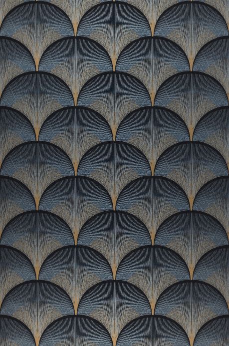Art Deco Wallpaper Wallpaper Imperia black grey Roll Width