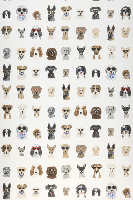 Peel and stick Wallpaper Self-adhesive wallpaper Dog Days white Roll Width