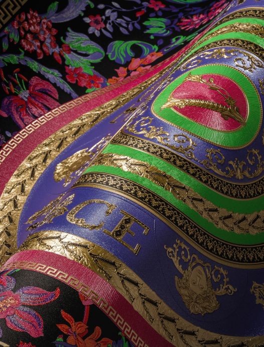 Versace Tapeten Tapete Venus Bunt Detailansicht