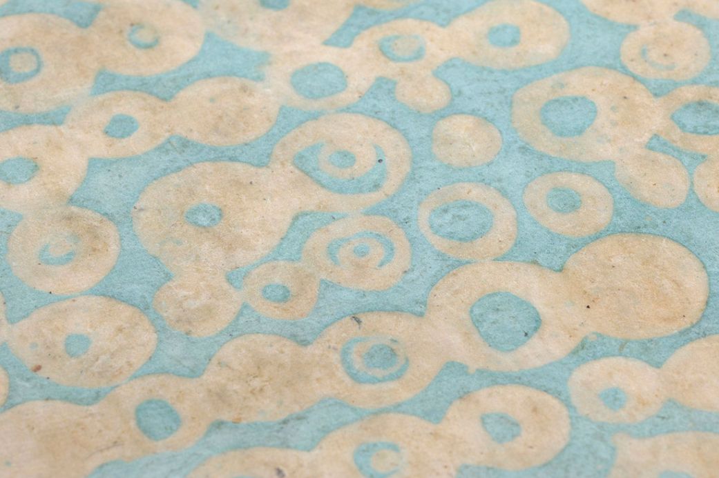 Papiertapeten Tapete Pelmo Hellblau Detailansicht
