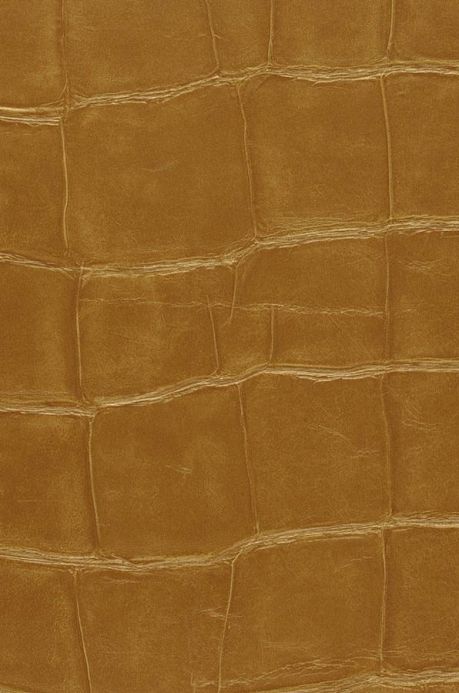 Faux Leather Wallpaper Wallpaper Croco 09 gold A4 Detail