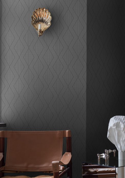 Styles Wallpaper Dalur gold shimmer Room View