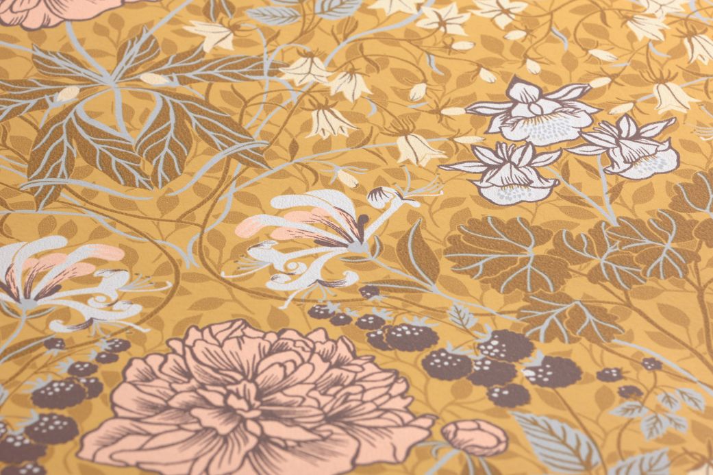Brown Wallpaper Wallpaper Lovisa sand yellow Detail View