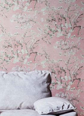 Papel pintado VanGogh Blossom palo de rosa pálido Ver habitación
