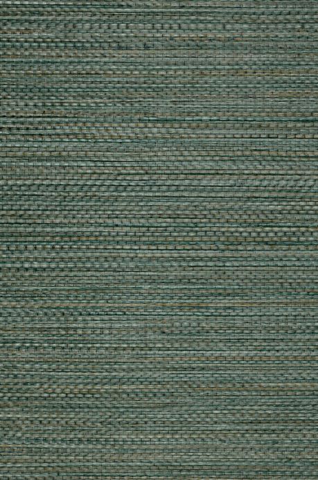 Plain Wallpaper Wallpaper Grasscloth Impression pine green A4 Detail