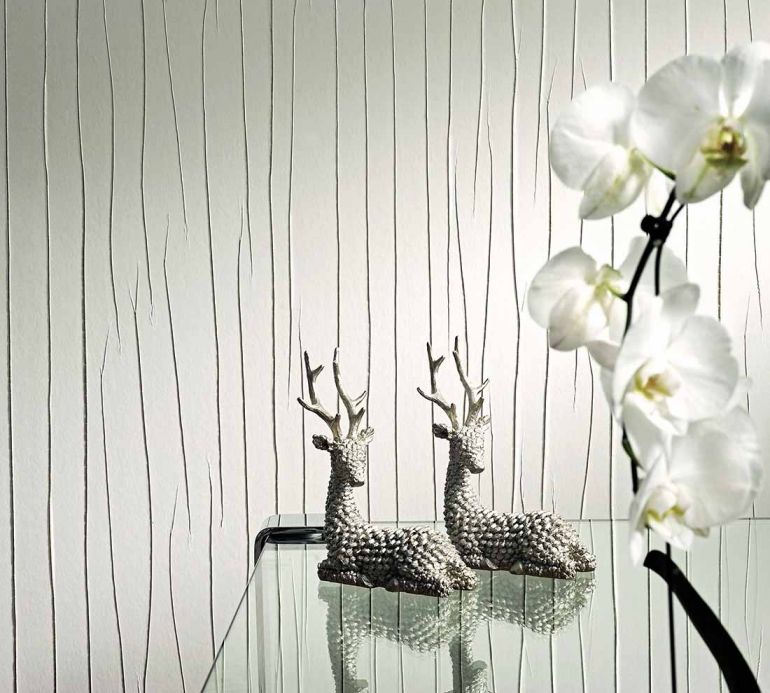 Archiv Wallpaper Crush Couture 06 light grey white Room View